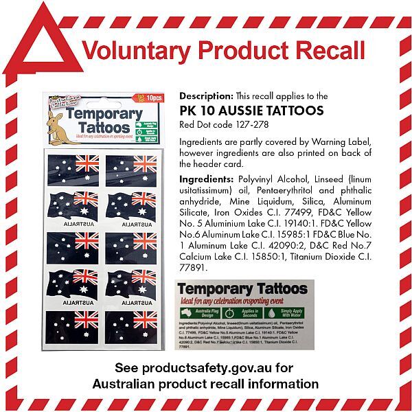 127278 PK10 AUSSIE TATTOOS - RECALL 600x600