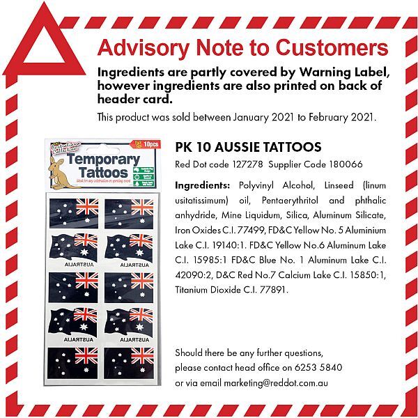 127278 PK10 AUSSIE TATTOOS - ADVISORY 600x600